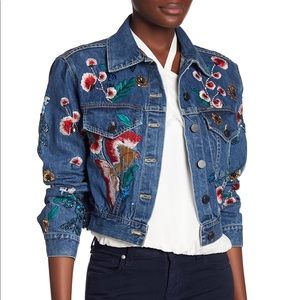 🥰A+O RARE Special Edition Chloe Embellished Cropped Denim Jacket